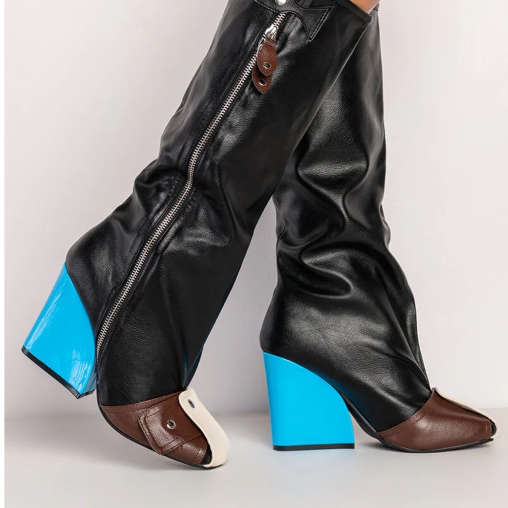 Akira MULTI COLORED CHUNKY BOOT